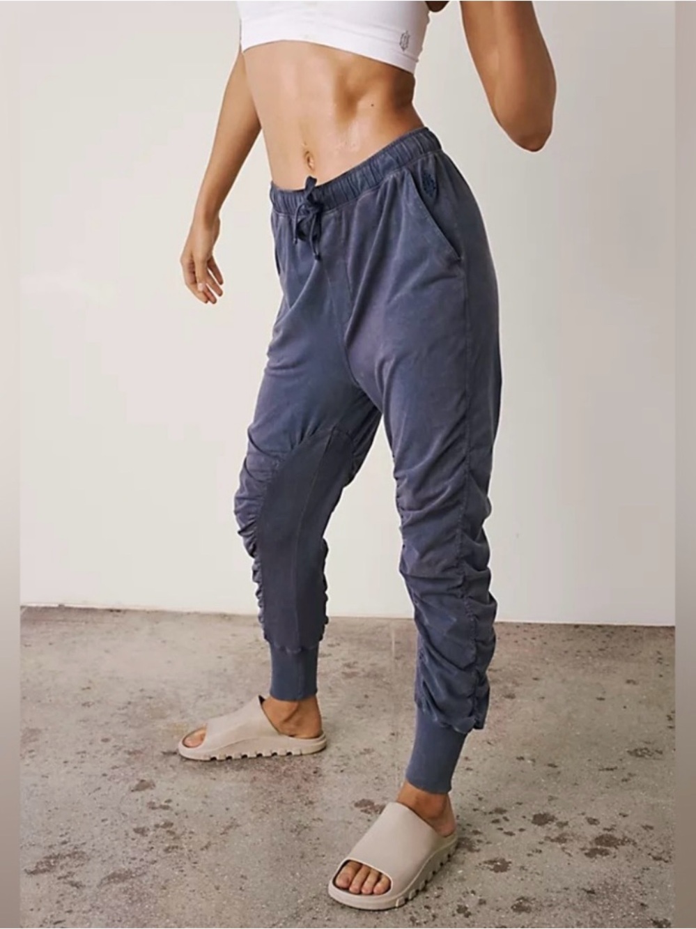 NWOT Free People Movement Hot Shot Shirred Pants Sz Large